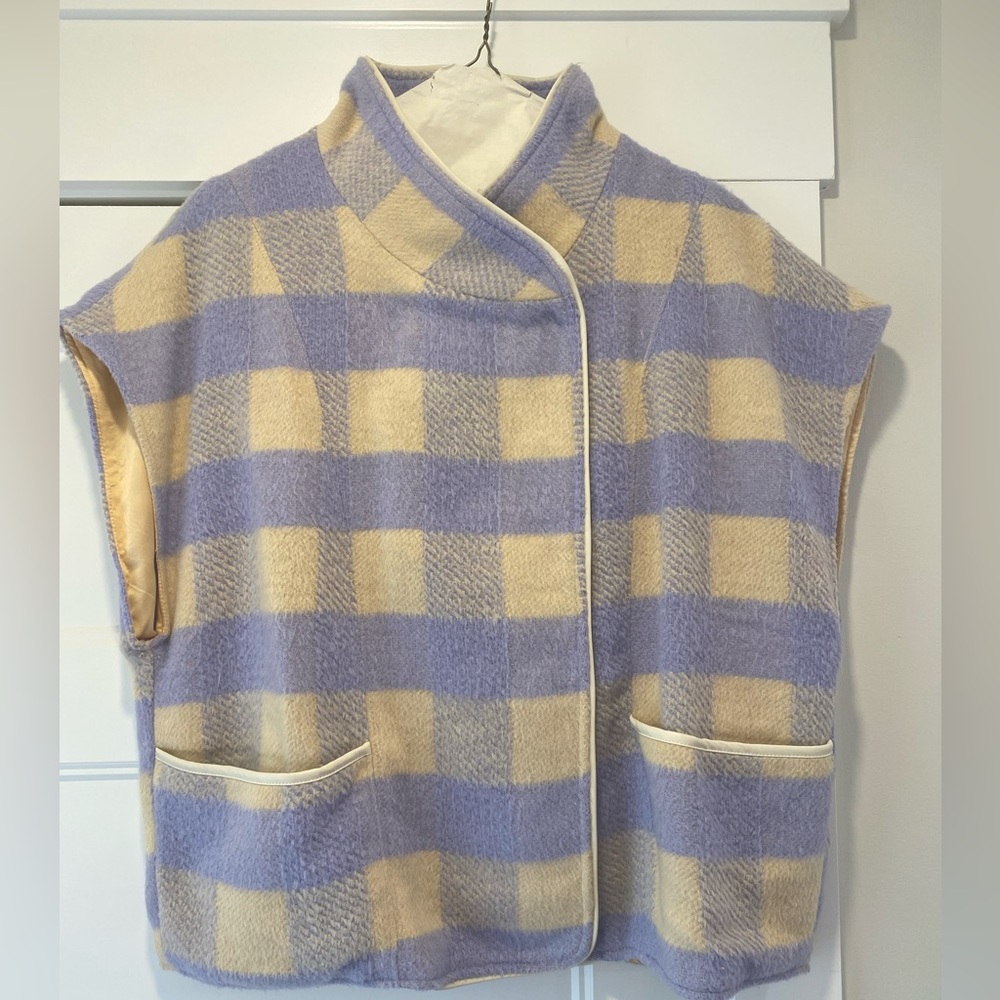 Anthropologie Plaid vest